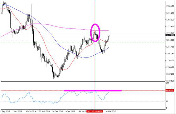 外汇黄金市场如何判断行情的顶部与底部?(图2) 外汇黄金市场如何判断行情的顶部与底部?(图2)